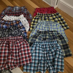 4t - Colorful Plaid and Patterned Boxers Set